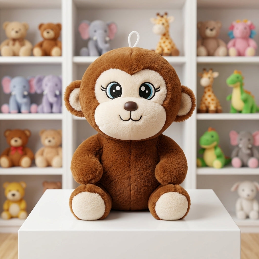 Cute Brown Monkey Plush Toy