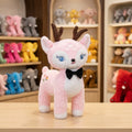 Adorable Pink Deer Plush Toy with Bow