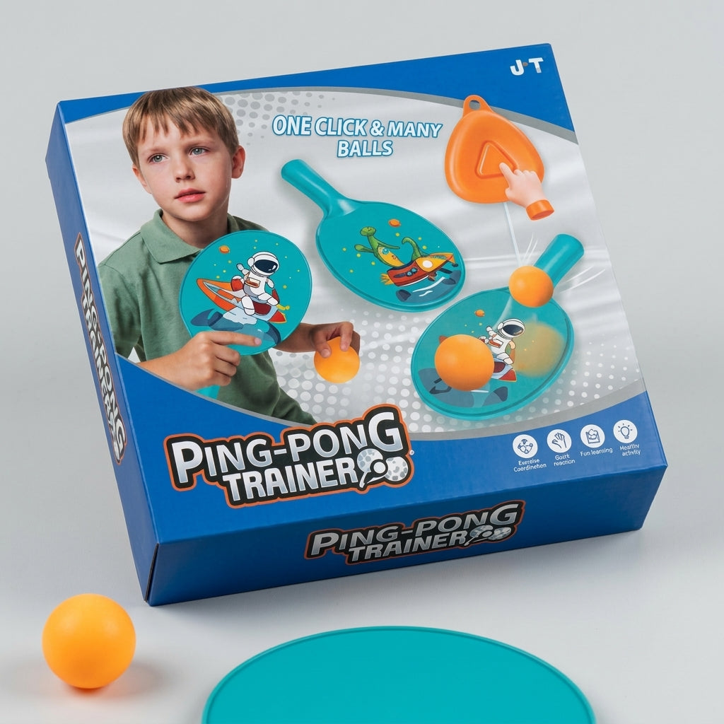 Kids Ping-Pong Trainer Set